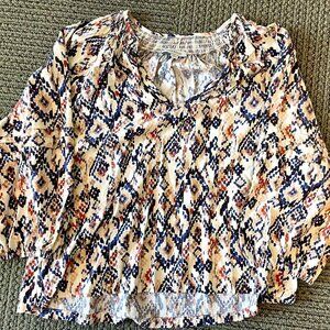 Evereve 3/4 sleeve knit blouse